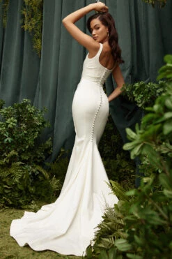Off White Satin Mermaid Bridal Gown -Traumhafte Kleider emiliew27