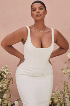 Ivory Satin Mermaid Bridal Gown - Limited Edition -Traumhafte Kleider estelle ivory 13