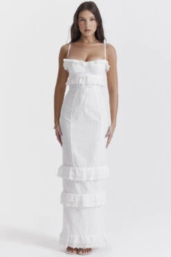 White Broderie Maxi Dress -Traumhafte Kleider eve 4