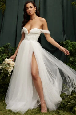 White Tulle Bridal Gown -Traumhafte Kleider fairytalew41
