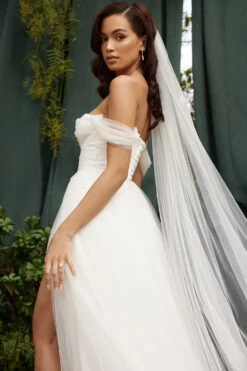 White Tulle Bridal Gown -Traumhafte Kleider fairytalew43