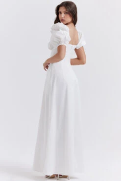 White Puff Sleeve Sundress -Traumhafte Kleider felizia 9