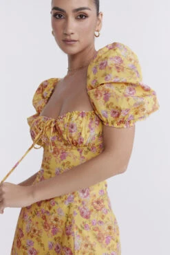 Butter Print Puff Sleeve Sundress -Traumhafte Kleider felizia b6a