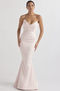 Blush Satin Strapless Gown 16 Blush Satin Strapless Gown -Traumhafte Kleider fleur 2