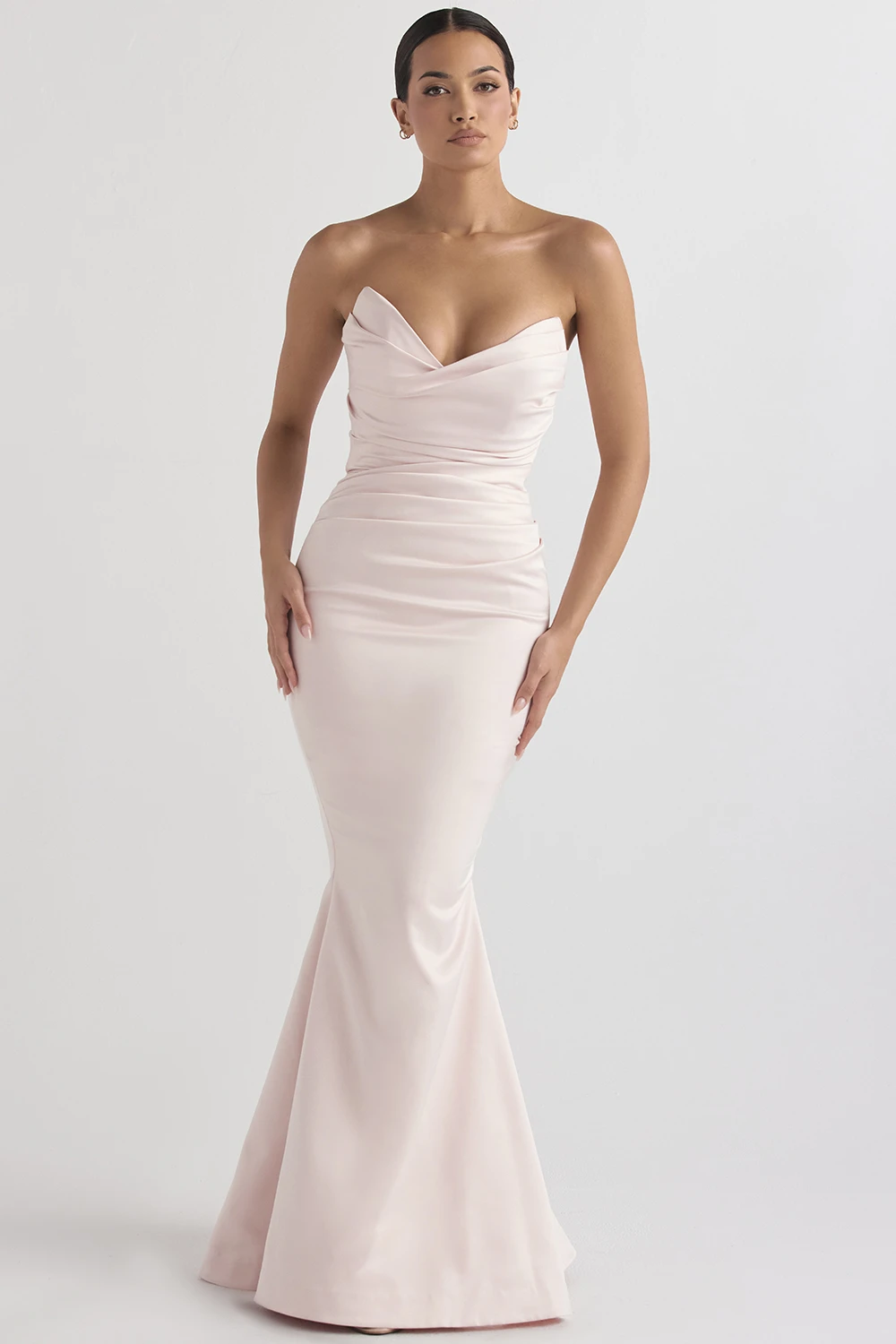 Blush Satin Strapless Gown 4 Blush Satin Strapless Gown – Bild 2