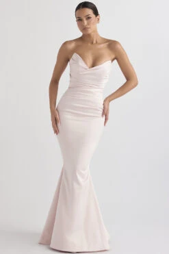 Blush Satin Strapless Gown 17 Blush Satin Strapless Gown -Traumhafte Kleider fleur 3