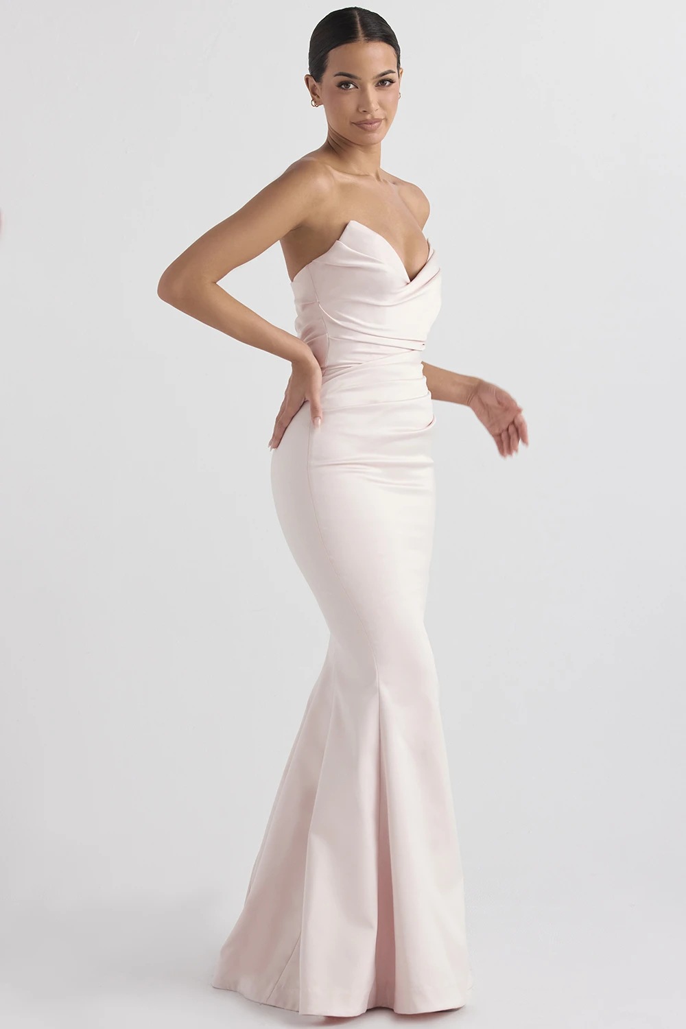 Blush Satin Strapless Gown 8 Blush Satin Strapless Gown – Bild 6