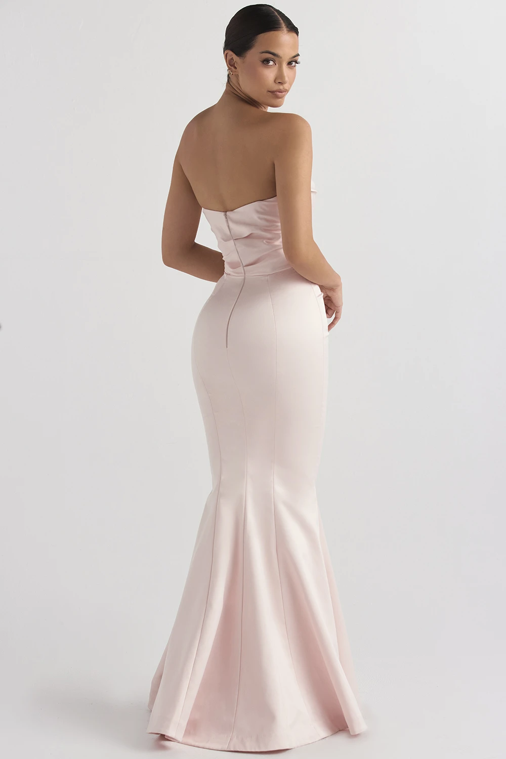 Blush Satin Strapless Gown 9 Blush Satin Strapless Gown – Bild 7