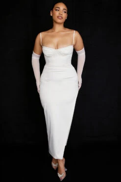 Ivory Satin Corset Dress 18 Ivory Satin Corset Dress -Traumhafte Kleider flora i6