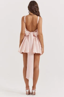 Soft Peach Bow Mini Dress -Traumhafte Kleider florianne 9