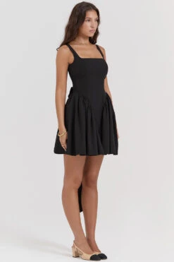 Black Bow Mini Dress -Traumhafte Kleider florianne bl3