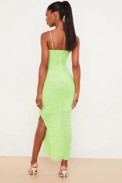 Lime Organza Mesh Maxi Dress -Traumhafte Kleider fornarina 6