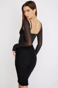 Black Gathered Corset Dress 22 Black Gathered Corset Dress -Traumhafte Kleider freyja b13