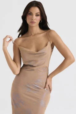 Iridescent Cafe Au Lait Maxi Dress -Traumhafte Kleider gabrielle 3