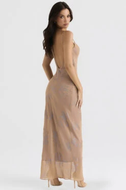 Iridescent Cafe Au Lait Maxi Dress -Traumhafte Kleider gabrielle 5 1
