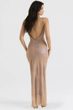 Iridescent Cafe Au Lait Maxi Dress -Traumhafte Kleider gabrielle 7