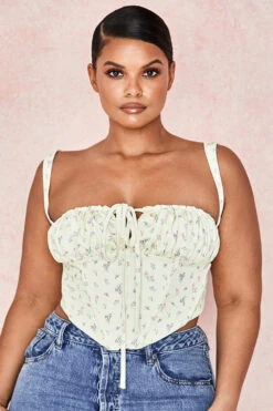 Lemon Floral Corset -Traumhafte Kleider gene 11a