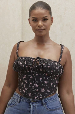 Black Floral Corset 27 Black Floral Corset -Traumhafte Kleider gene 12b