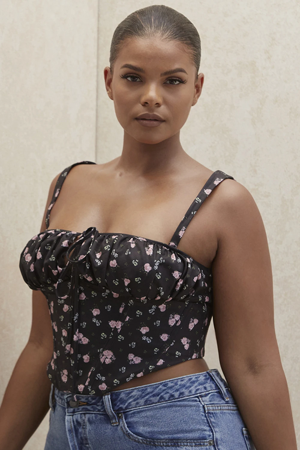 Black Floral Corset 5 Black Floral Corset – Bild 3