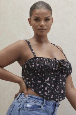 Black Floral Corset 28 Black Floral Corset -Traumhafte Kleider gene 21b