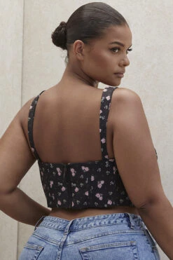 Black Floral Corset 29 Black Floral Corset -Traumhafte Kleider gene 24b