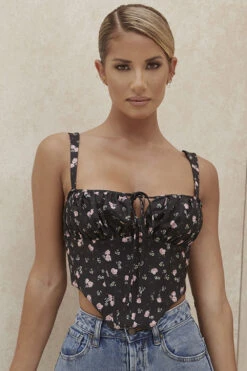 Black Floral Corset 22 Black Floral Corset -Traumhafte Kleider gene 3b