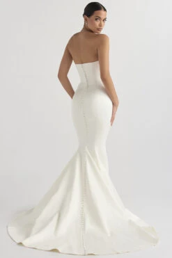 Ivory Satin Strapless Bridal Gown 29 Ivory Satin Strapless Bridal Gown -Traumhafte Kleider giselle 8