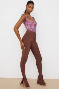 Chocolate High Waisted Bandage Trousers -Traumhafte Kleider gloriette 5