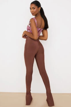 Chocolate High Waisted Bandage Trousers -Traumhafte Kleider gloriette 6