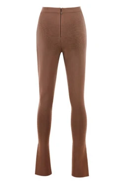 Chocolate High Waisted Bandage Trousers -Traumhafte Kleider gloriette brown 03