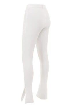White High Waisted Bandage Trousers -Traumhafte Kleider gloriette white 03