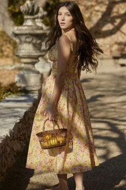 Butter Print Midi Sundress -Traumhafte Kleider hocb29068 hocbjpg