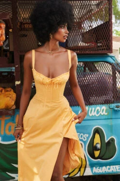 Tangerine Bustier Sundress 28 Tangerine Bustier Sundress -Traumhafte Kleider houseofcb 4581