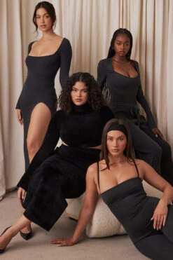 Charcoal Cashmere Knit Maxi Dress 26 Charcoal Cashmere Knit Maxi Dress -Traumhafte Kleider houseofcb lounge 3205