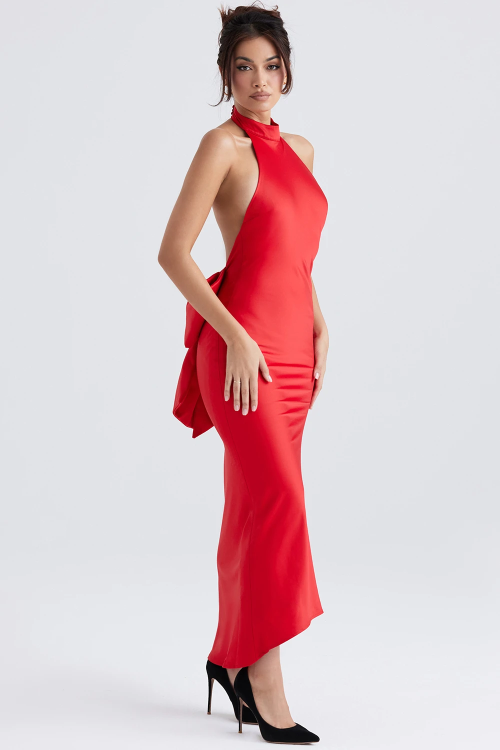 Red Bow Halter Dress 7 Red Bow Halter Dress – Bild 5