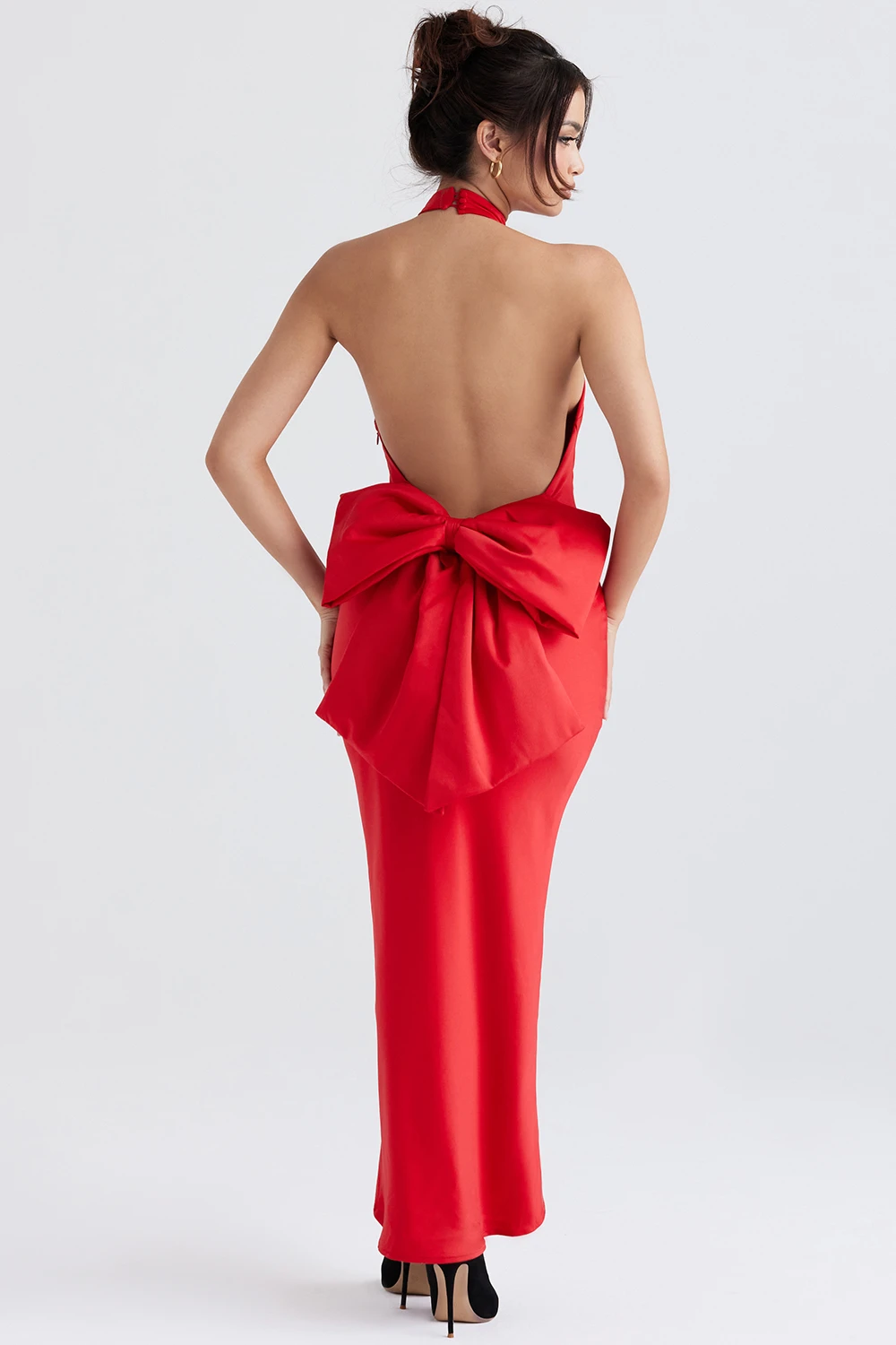 Red Bow Halter Dress 9 Red Bow Halter Dress – Bild 7