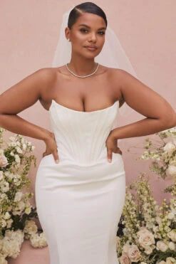 Ivory Strapless Corset Bridal Gown - Limited Edition 20 Ivory Strapless Corset Bridal Gown - Limited Edition -Traumhafte Kleider ines white 15