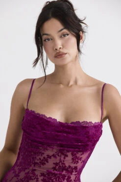 Cranberry Devore Midi Dress -Traumhafte Kleider ione 4