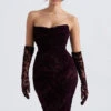 Black Cherry Devore Corset Dress -Traumhafte Kleider isadora 2n1