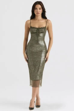 Olive Lace Midi Dress 18 Olive Lace Midi Dress -Traumhafte Kleider isla 1d