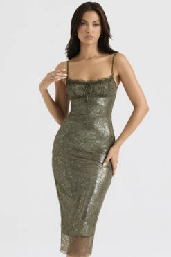 Olive Lace Midi Dress 20 Olive Lace Midi Dress -Traumhafte Kleider isla 4d