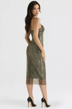 Olive Lace Midi Dress 22 Olive Lace Midi Dress -Traumhafte Kleider isla 8d