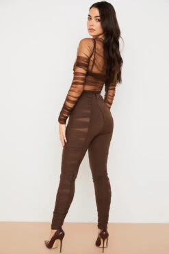 Chocolate Layered Mesh Trousers -Traumhafte Kleider isoldedelia 11