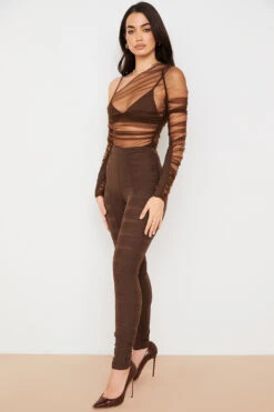 Chocolate Layered Mesh Trousers -Traumhafte Kleider isoldedelia 9