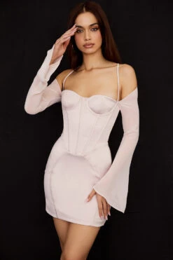 Crystal Satin Corset Mini Dress -Traumhafte Kleider isra 3