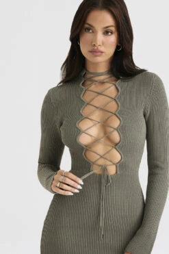 Artichoke Knit Lace Up Dress 21 Artichoke Knit Lace Up Dress -Traumhafte Kleider jada 5z