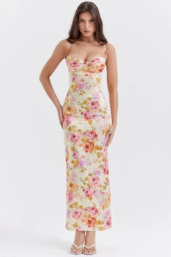 Ivory Floral Maxi Dress -Traumhafte Kleider josefina i2