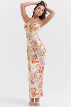 Ivory Floral Maxi Dress -Traumhafte Kleider josefina i3