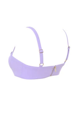 Violet Crepe V Wire Bralet -Traumhafte Kleider leela lilac 03