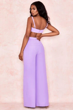 Violet Crepe V Wire Bralet -Traumhafte Kleider leelamaite 14112